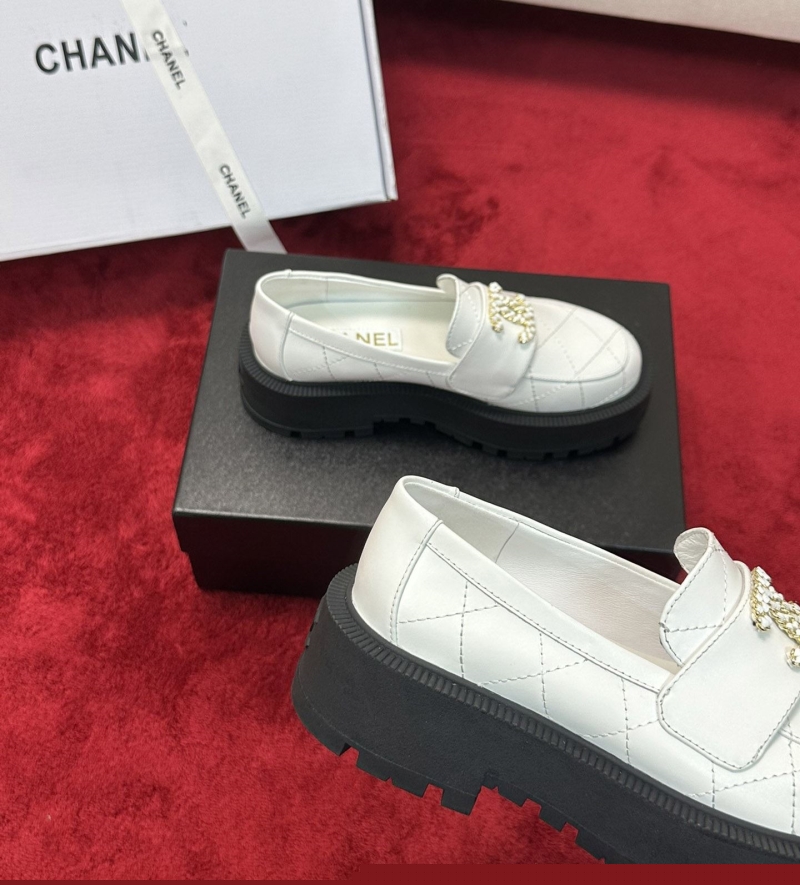 Ch*el leather shoes
